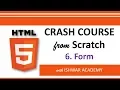 6 HTML5 Crash Course from Scratch - Form