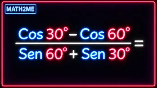División con senos y cosenos con ángulos notables