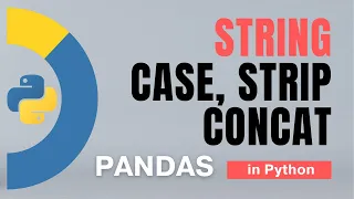 Pandas Strings - case strip concat in Python