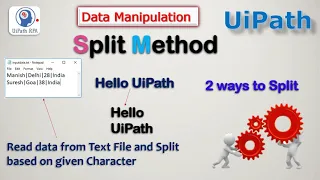 Split Method UiPath Data Manipulation Split String UiPath RPA Tutorial UiPathRPA