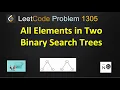 all elements in two binary search trees leetcode leetcode 1305 bst