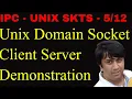 Unix Domain sockets Client Server Demo Udemy Courses Linux IPC Socket Programming
