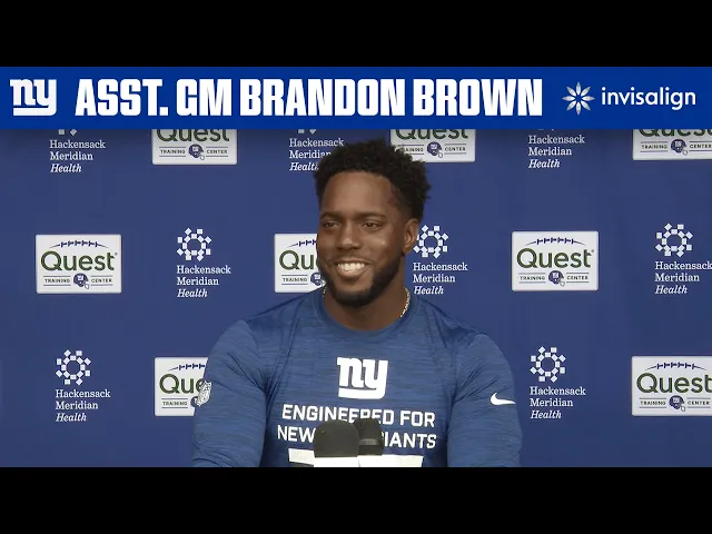 Video: Assistant GM Brandon Brown on Giants Rookies | New York Giants