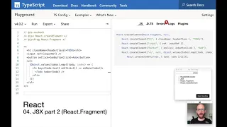 JSX part 2 React Fragment React from first principles 4