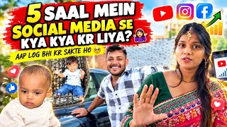 5 Sall mai YouTube se Kya- Kya Kr liya 🫪 Aap log bhi kar sakte ho 🥹| Swati Shrivastav Ankush Saxena
