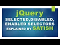 learn jQuery disabled enabled selected Selector Explained