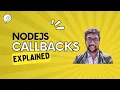 Callback functions NodeJS Bootcamp