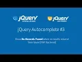 jQuery Autocomplete - Show No Record Found