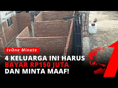 Rumahnya Diblokade Tembok, 4 Keluarga Dituntut Bayar Rp150 Juta | tvOne Minute