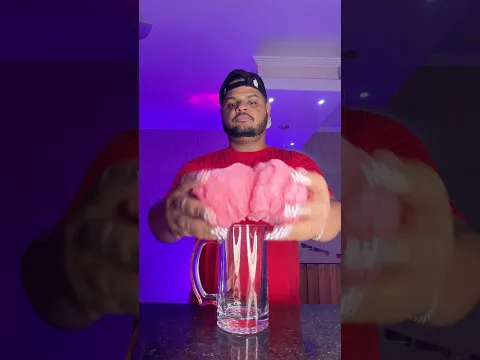 Iced coffee cotton candy pink 🧋#icedcoffee #coffee #asmr #mukbang #dalgona