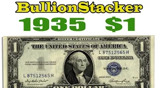 REVIEW 1935 1 Dollar Bill Silver Note