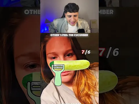 Outras pessoas no desafio do pepino X o último cara 😨