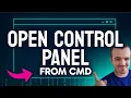 How to OPEN Control Panel from CMD Step by Step