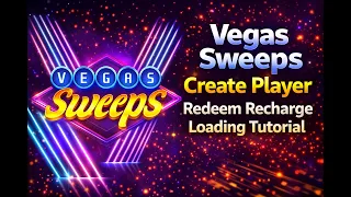 Vegas Sweep Create Player Redeem Recharge Loading Tutorial