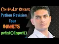 Python Revision Tour print input Class 12 Computer Science with Python Session - 2024-25