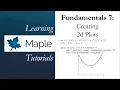Learning Maple 7 Creating 2D Plots