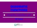 SAT Practice Quadratic Functions and their Graphs Medium