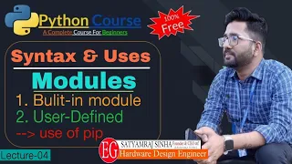 Day-04 Modules and PIP in Python Python Tutorials For Beginners