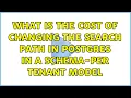 What is the cost of changing the search path in postgres in a schema-per tenant model