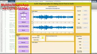 Audio Steganography Hiding Secret Text In Using Matlab Project Source Code