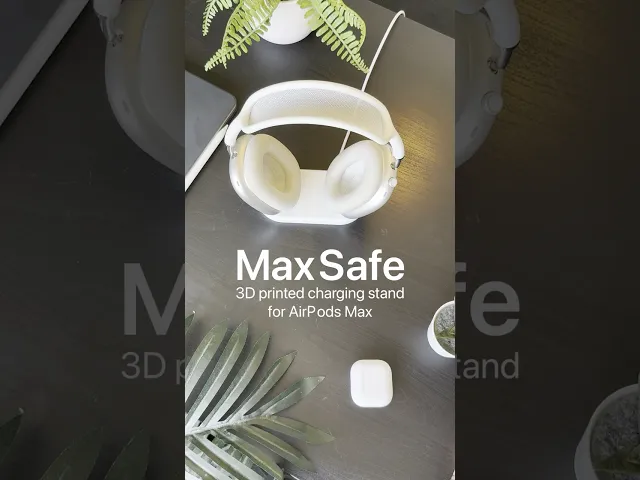 MaxSafe - magnetic charging stand for AirPods Max video thumbnail