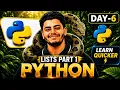 Day 6 Python Lists Simplified Step-by-Step Tutorial
