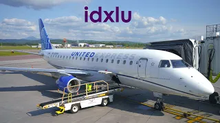 United Express - First Class Embraer 175 Newark EWR Burlington BTV