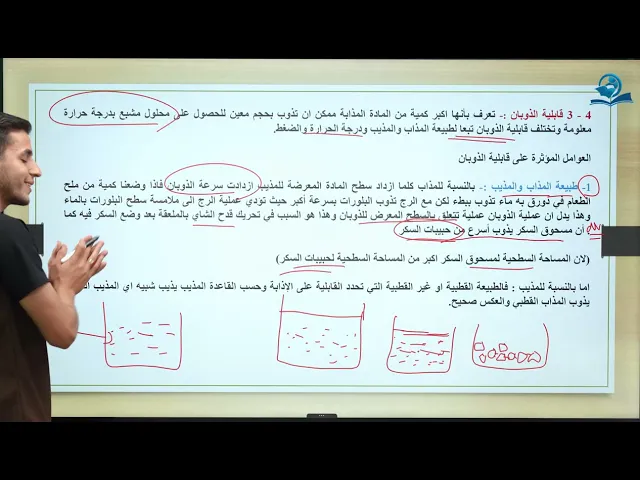 ⁣كيمياء الثالث المتوسط  | الفصل الرابع |  المحاليل والتعبير عن التركيز