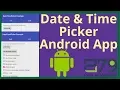 DateTimePickerDialog - Android Studio Tutorial