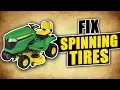 How to Fix Spinning Lawn Mower or Tractor Tires