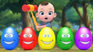 Baby 5 Color Eggs Song! | Twinkle Little Star Nursery Rhymes | Baby \u0026 Kids Songs
