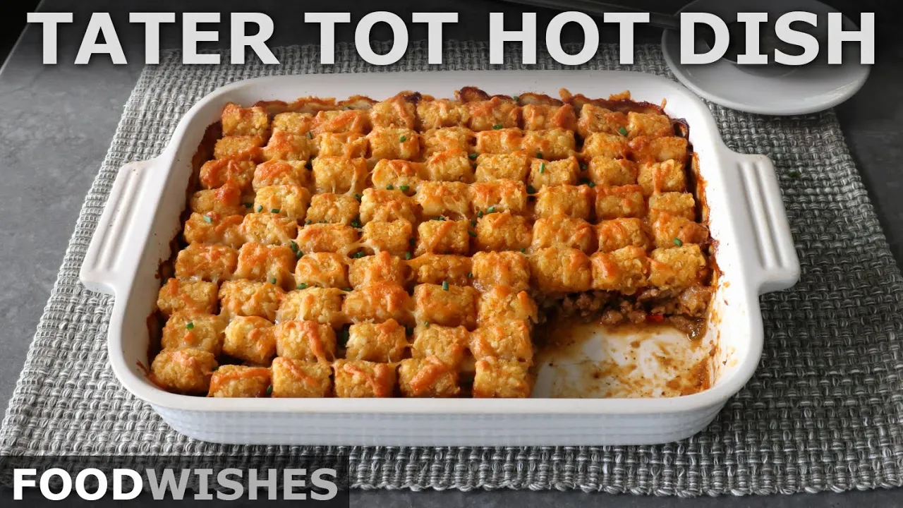 Turkey Tater Tot Hot Dish   Food Wishes