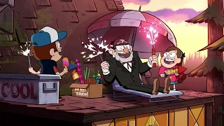 Gravity Falls - Crazy Rooftop Fireworks Party