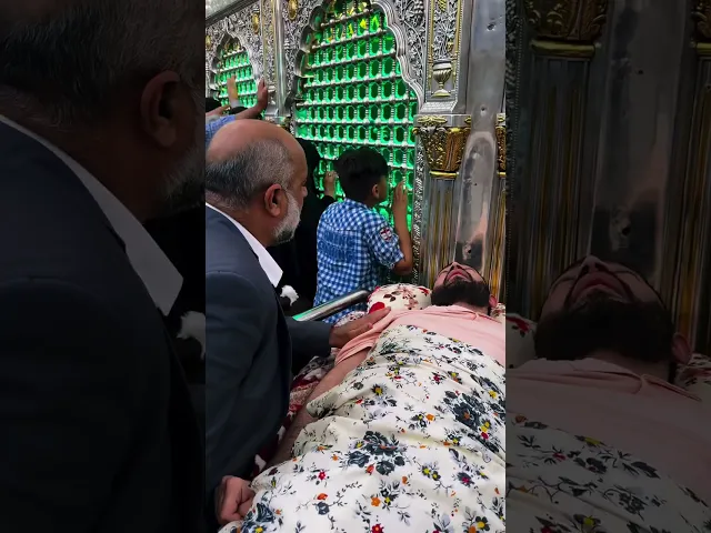 ⁣من حضر ضريحك يا علي لا يخرج الا محملاً بالرحمة والشفاء 🌱🤍