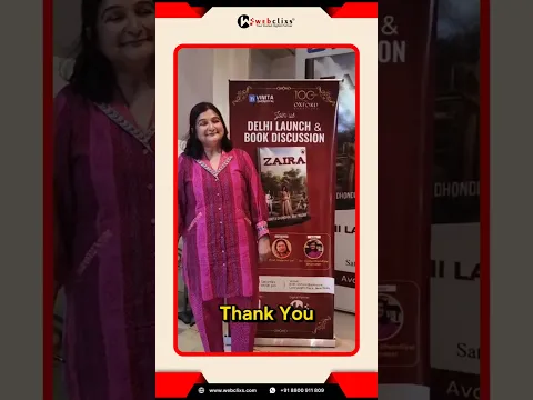 Prof. Vinita Dhondiyal Bhatnagar Thanks Team WebClixs