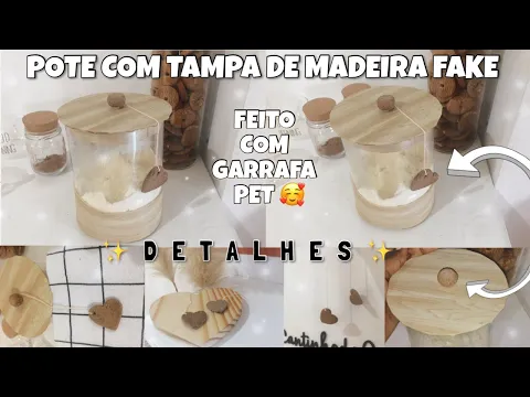 Download MP3 DIY POTE COM TAMPA DE MADEIRA fake feito com garrafa pet - FAÇA VOCÊ MESMO -  | Luú Sirqueira ✨