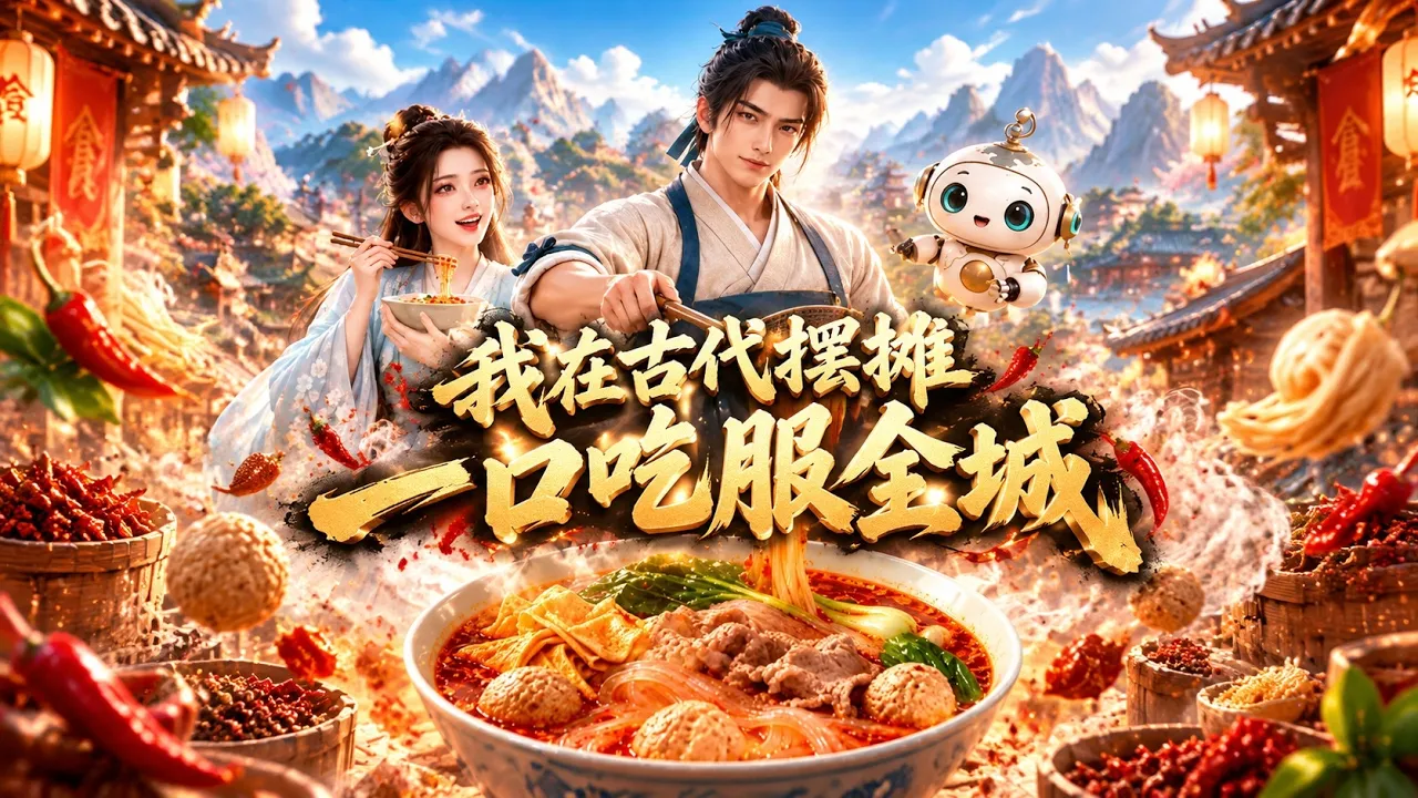 我在古代摆摊,一口吃服全城