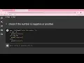 Positive or Negative number PrepInsta Top 100 Python Solutions