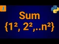 Write A Python Program To Find The Sum Of Squares Of First N Natural Numbers