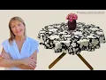 Easy Tablecloth For Round Table DIY Tablecloths For Gift or Sale Sew With Ulyana