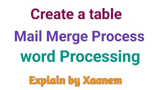 Mail merge and word processing - Explain by Xaanem