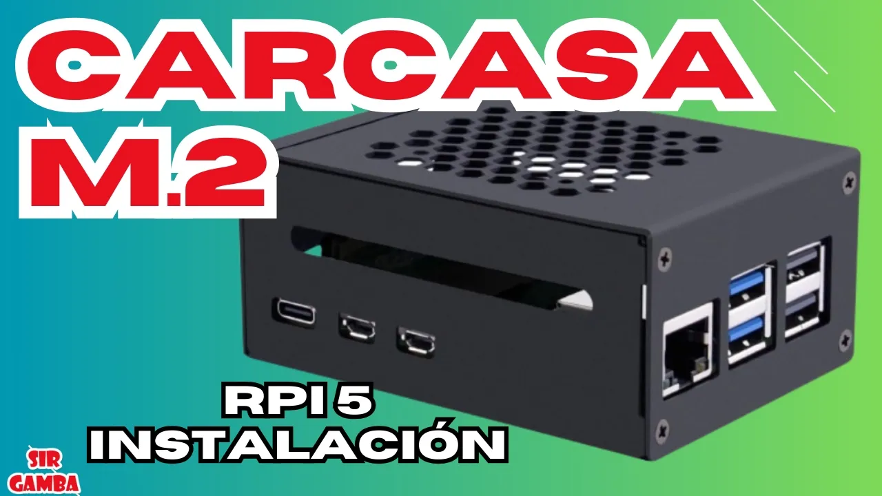 ¡Instala Tu Raspberry Pi con M.2 con esta carcasa! 🚀 Aumenta su Velocidad al Máximo