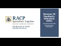 2025 Paediatrics Child Health DCE Directors of Paediatric Education DPE Information Session