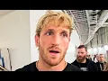 HIS JAW IS BROKEN - Logan Paul REACTS to Anthony Joshua's KO win over Jake!