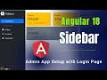 How to setup Admin Application in Angular Side Bar in Angular