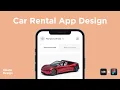 How to design an app - Car Rental App l Design tutorial for Beginners