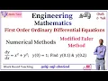 Modified Euler Method MA25C09 Numerical Methods ODE Example 1 Engineering Maths Tamil
