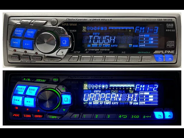 Download MP3 2000s Alpine CDA-9812RB V-Drive Car CD MP3 Radio Player + Bluetooth