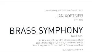 koetsier brass symphony score 