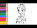 Fun and Easy Elsa Coloring Page Inspired by a Snow Princess